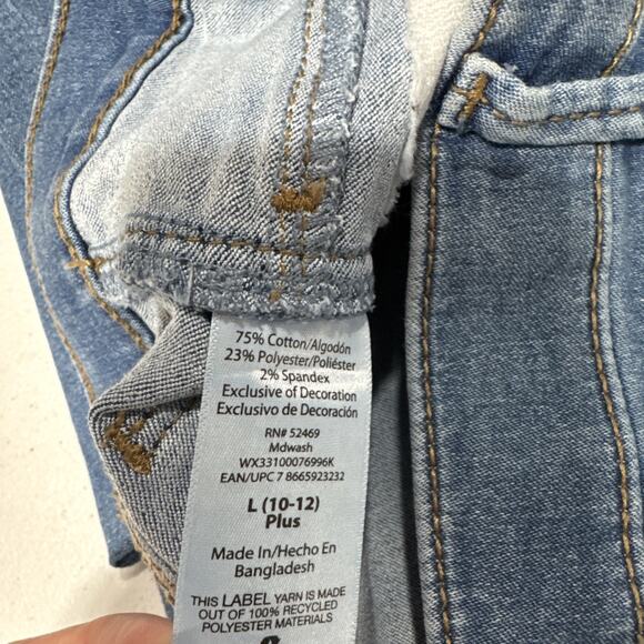 Wonder Nation Girls Fashion Embroidered Pull On Jeggings Sz L Plus (10-12) Blue - Picture 6 of 10